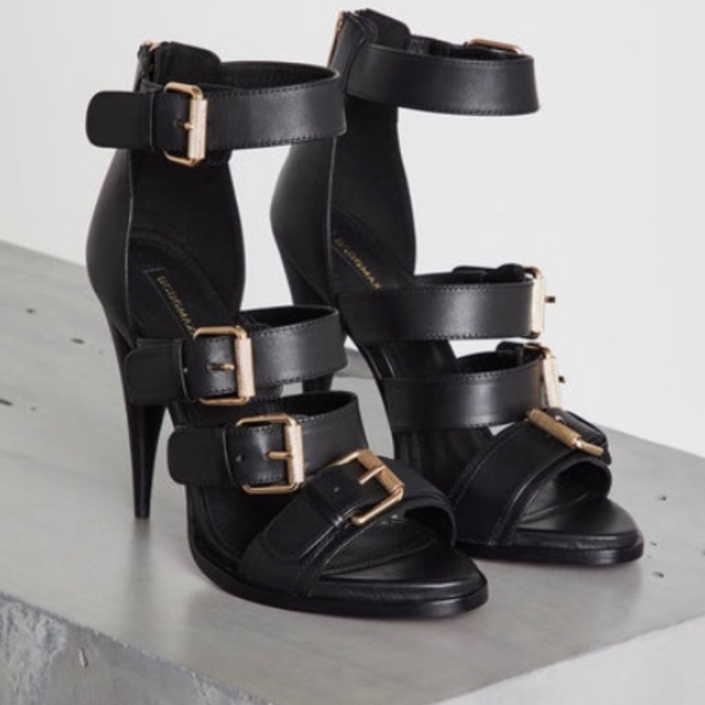 BCBG leather sandals with heels reduced price for quick sale - Picture 5 of 5